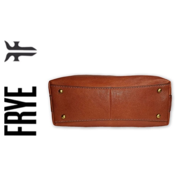 NWT FRYE genuine leather ring tote cognac - Picture 5 of 7